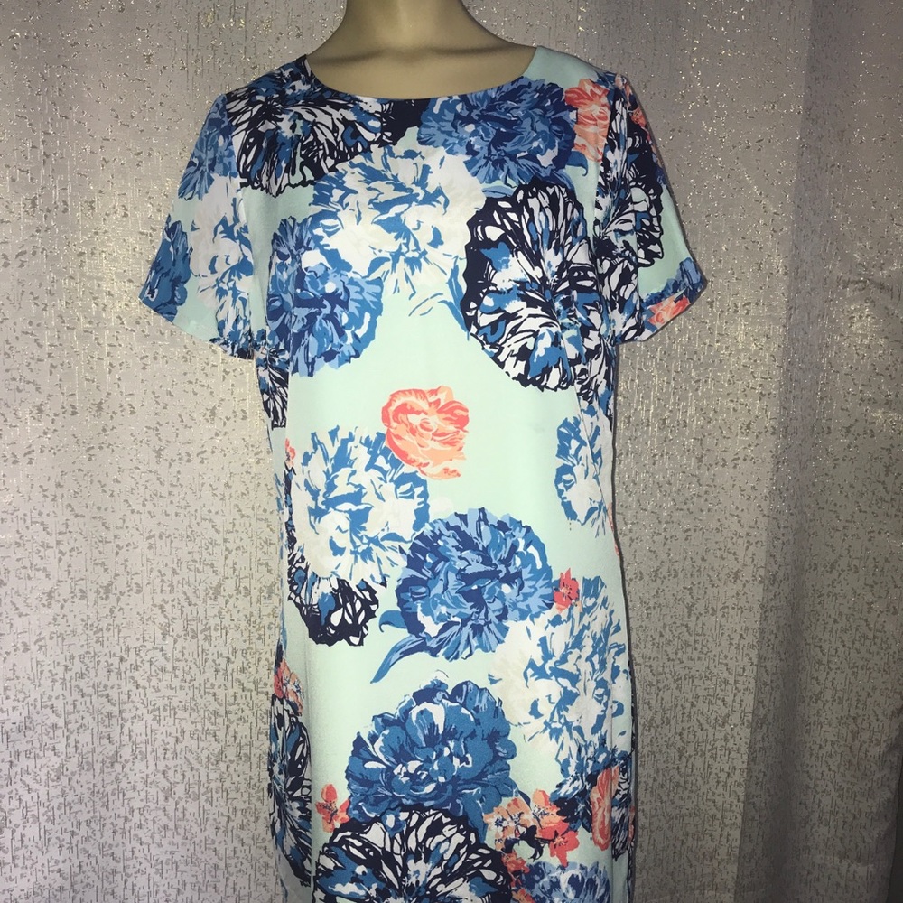 J.Crew Size Teal Green Floral Dress, NWT, Size 6